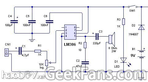 LM386 音频放大器