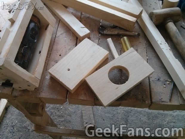 DIY木质无线钻床