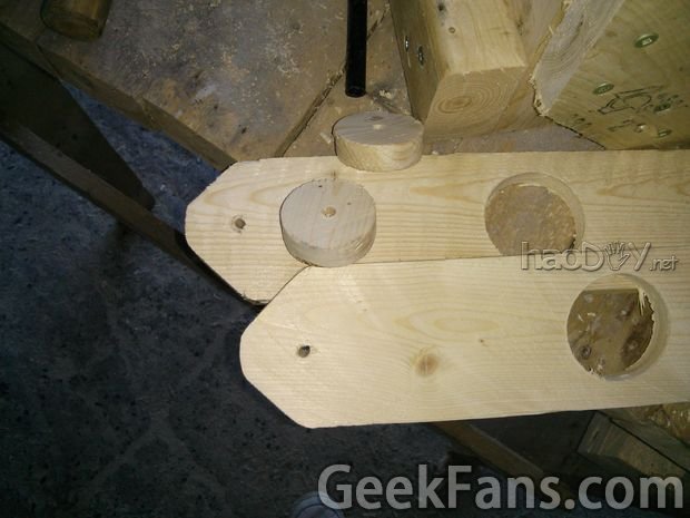 DIY木质无线钻床