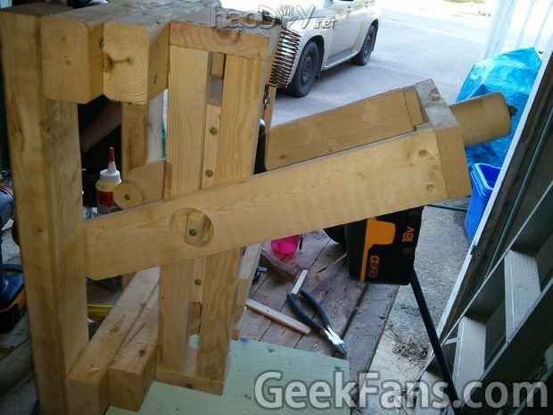 DIY木质无线钻床