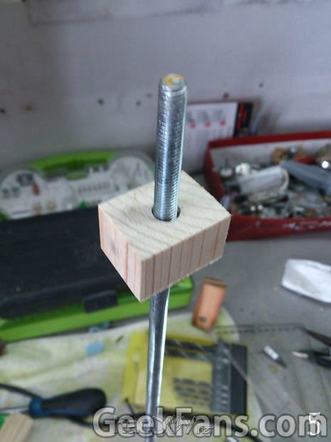 自制木质台钻