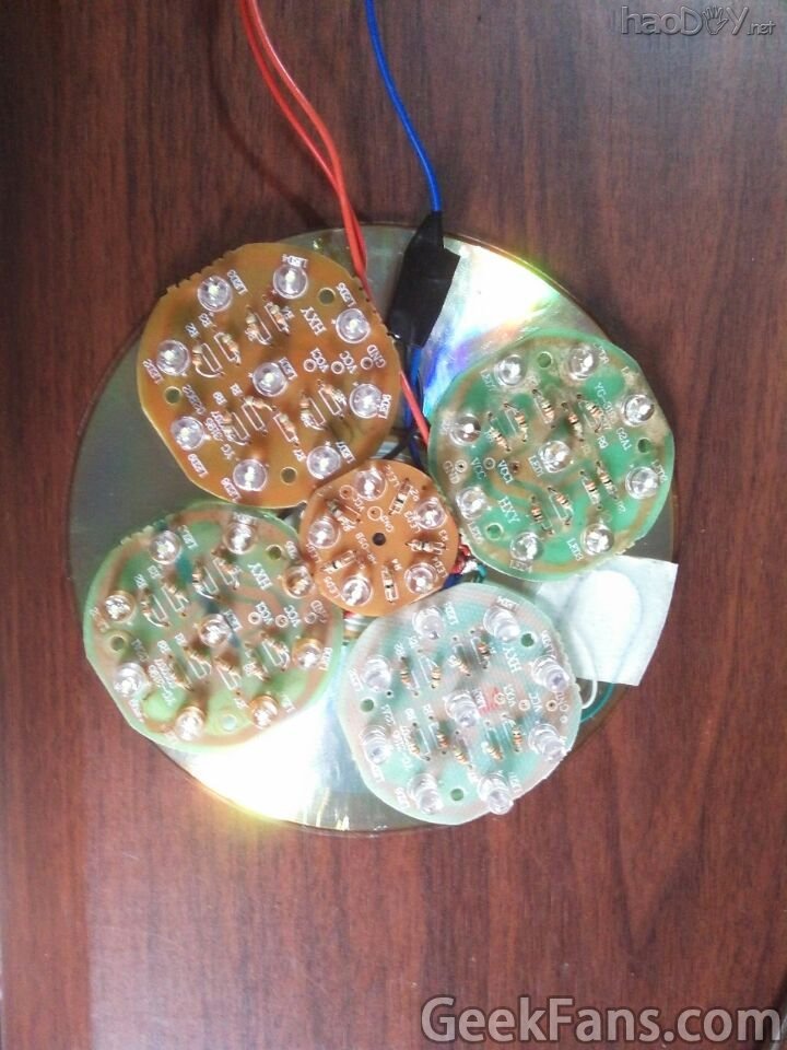 自制超省电人体感应LED灯