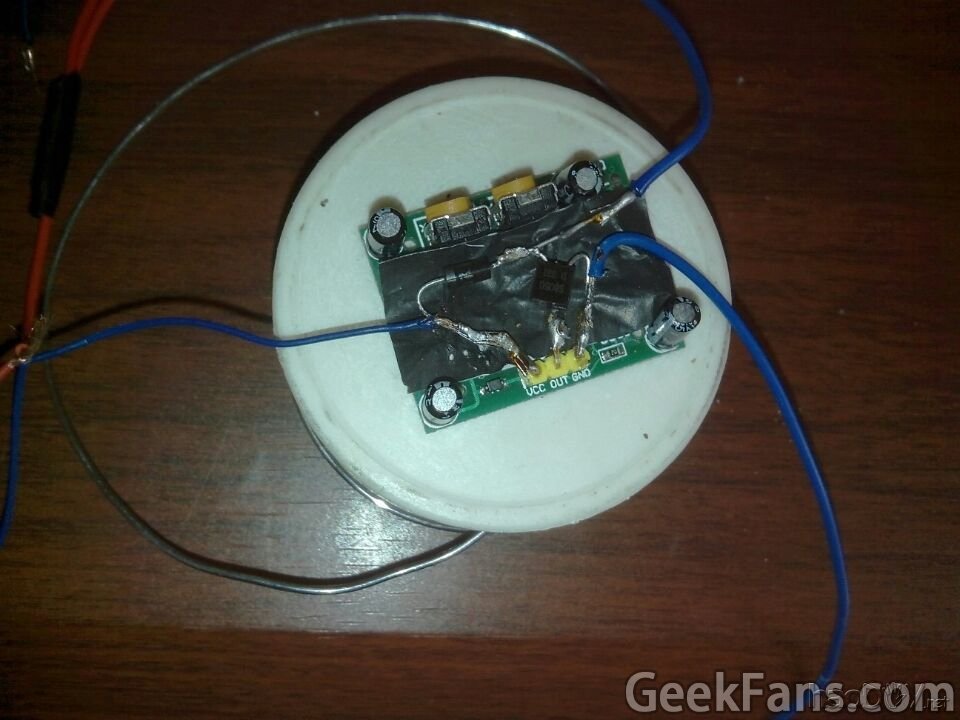 自制超省电人体感应LED灯