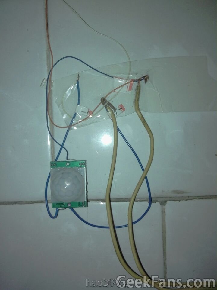 自制超省电人体感应LED灯