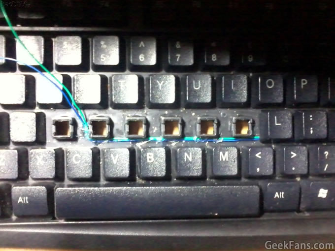 DIY夜晚LOL键盘专用灯