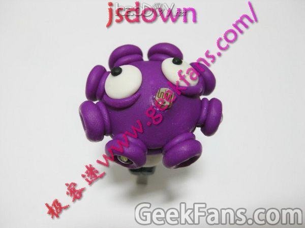 纯手工艺打造USB彩泥光控灯