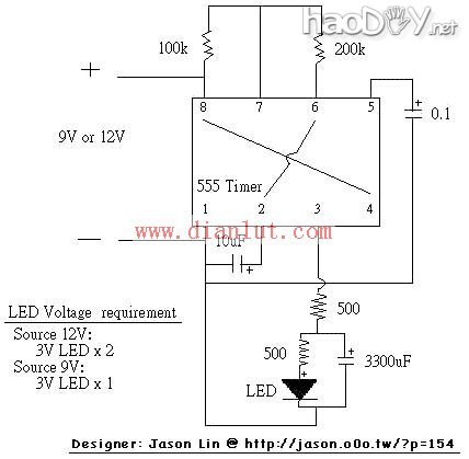 小白也做呼吸灯