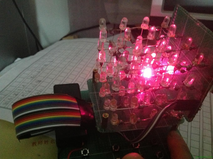 不用单片机做led光立方