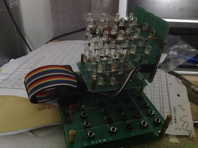 不用单片机做led光立方