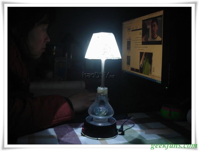 自制别致小台灯