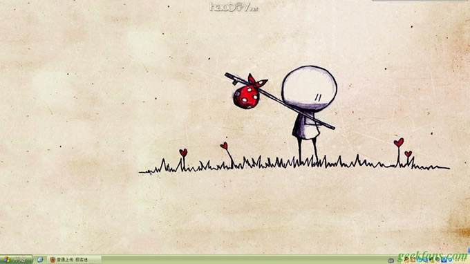 用批处理代替桌面一切图标