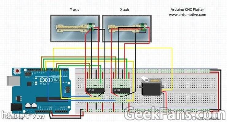 旧DVD驱动器DIY一个Arduino Mini数控绘图机