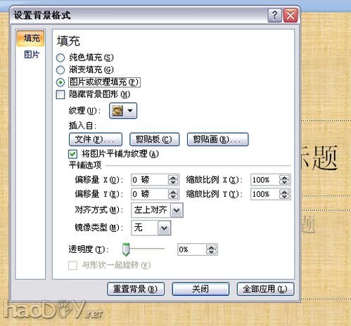 教你把自己喜欢的图片设置为PPT背景