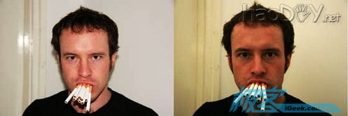 自制简易闪光灯柔光罩