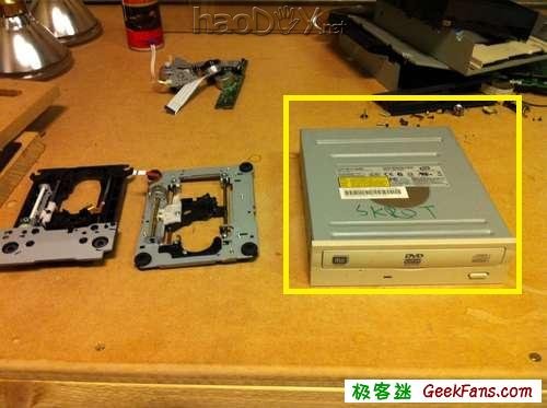 用废旧光驱DIY激光雕刻机