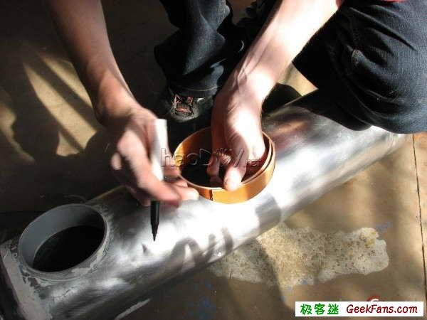 用灭火器DIY超酷红色音箱