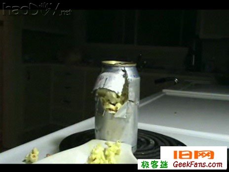 用易拉罐自制爆米花机