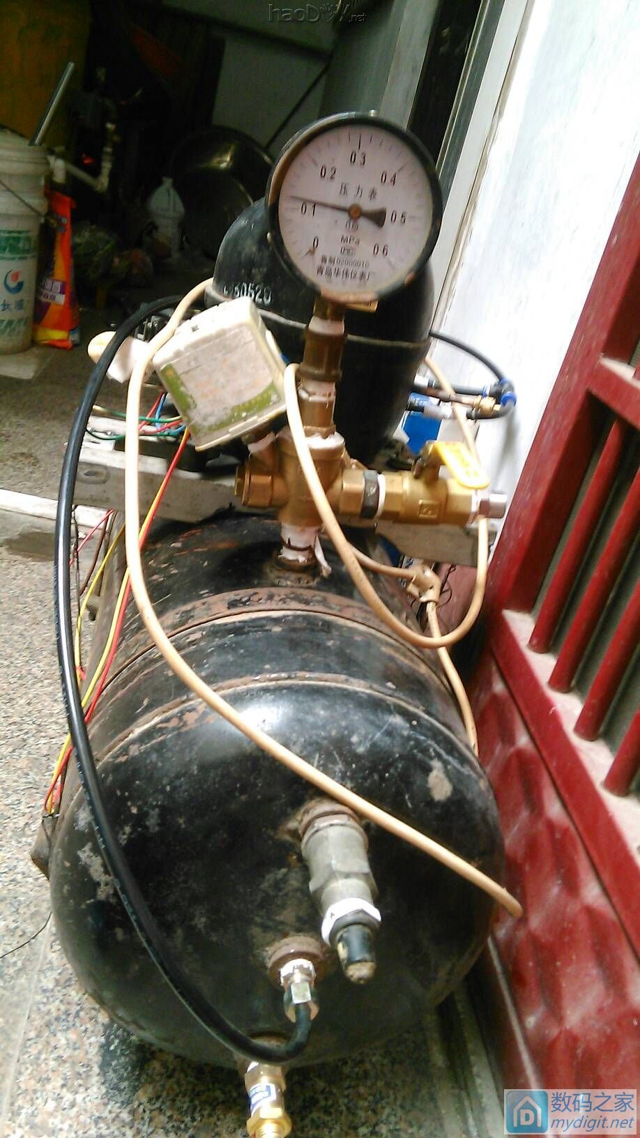 12岁自制气泵,空压机,历时一个月。新人第一贴 12岁自制气泵,空压机,历时一个月。新人第一贴