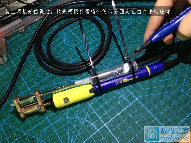 费心DIY打造一台平民级数显带气压 可焊接两用的白光T12电动吸锡