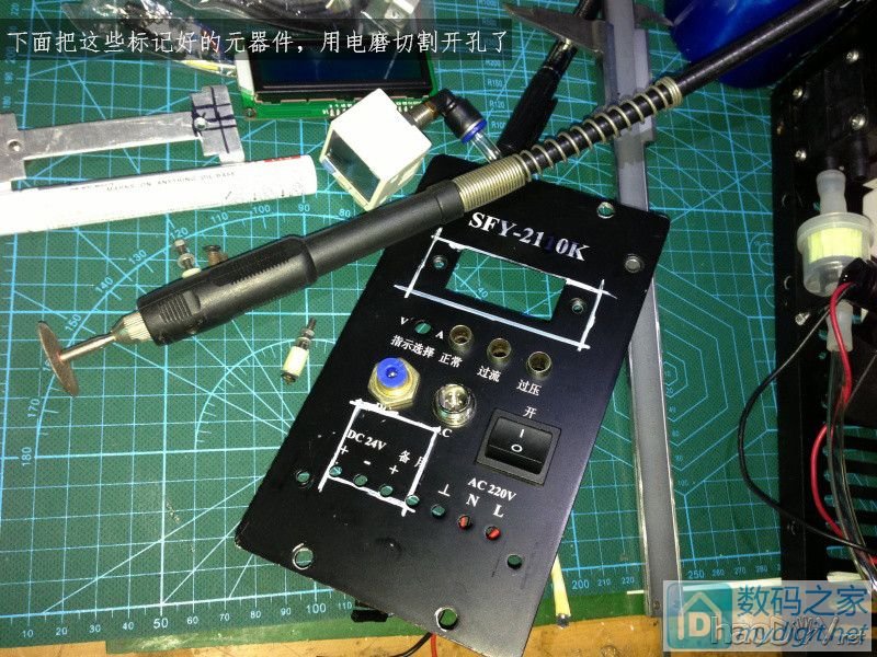 费心DIY打造一台平民级数显带气压 可焊接两用的白光T12电动吸锡