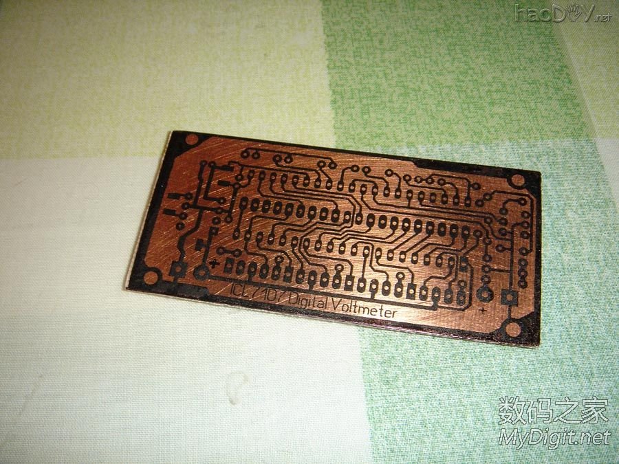 自制三位半数字电压表获得成功(ICL7107方案) 自制三位半数字电压表获得成功(ICL7107方案)