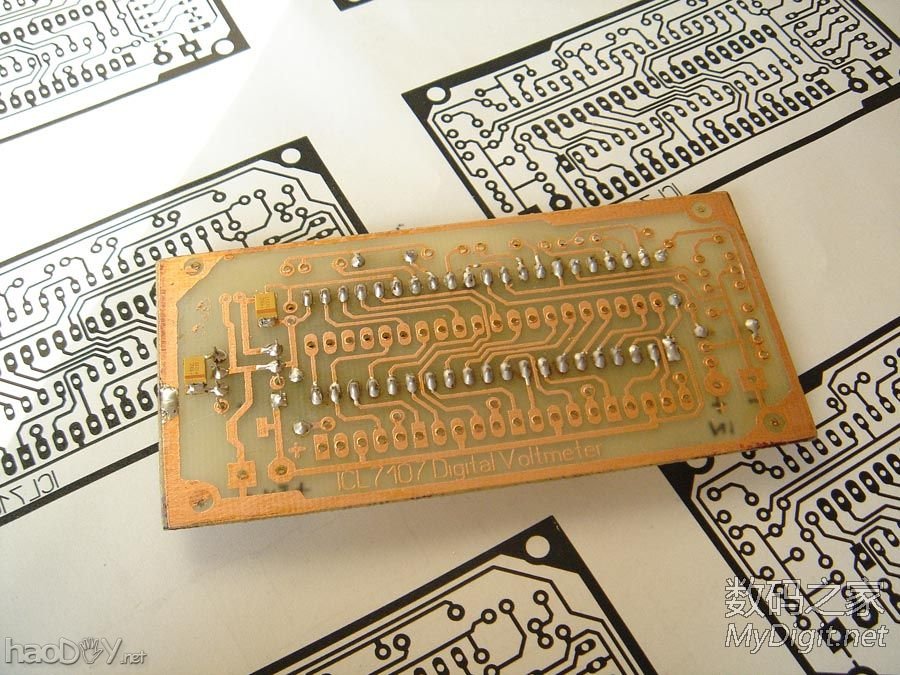 自制三位半数字电压表获得成功(ICL7107方案) 自制三位半数字电压表获得成功(ICL7107方案)