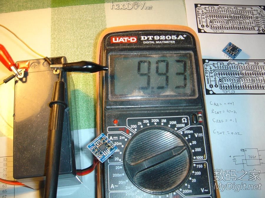 自制三位半数字电压表获得成功(ICL7107方案)