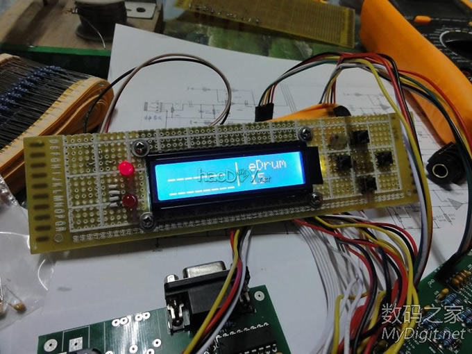 给女儿DIY的电鼓/架子鼓+MIDI触发转换器 给女儿DIY的电鼓/架子鼓+MIDI触发转换器