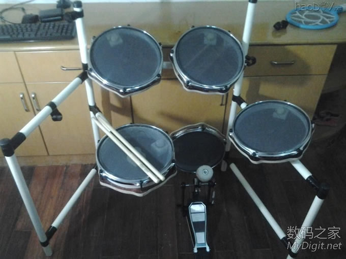 给女儿DIY的电鼓/架子鼓+MIDI触发转换器 给女儿DIY的电鼓/架子鼓+MIDI触发转换器
