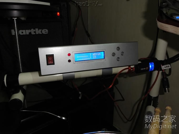 给女儿DIY的电鼓/架子鼓+MIDI触发转换器
