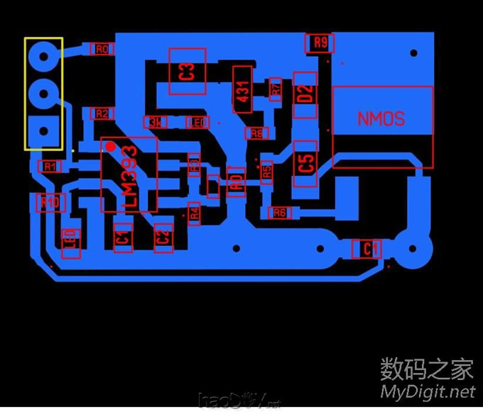 再优化一下电路图和PCB 让白菜白光控制器更白菜,精简的LM393+NMOS版,全贴片PCB制板(2