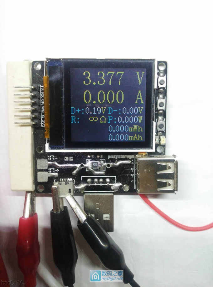 自己做的USB电压电流表供电改造+程序升级