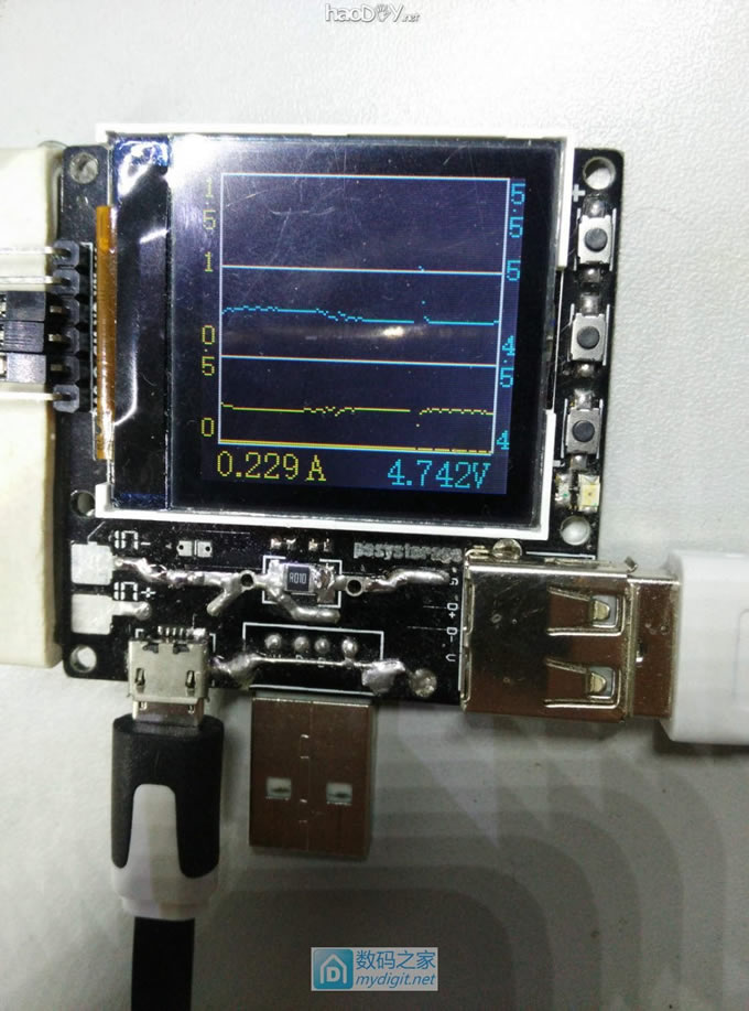 自己做的USB电压电流表供电改造+程序升级