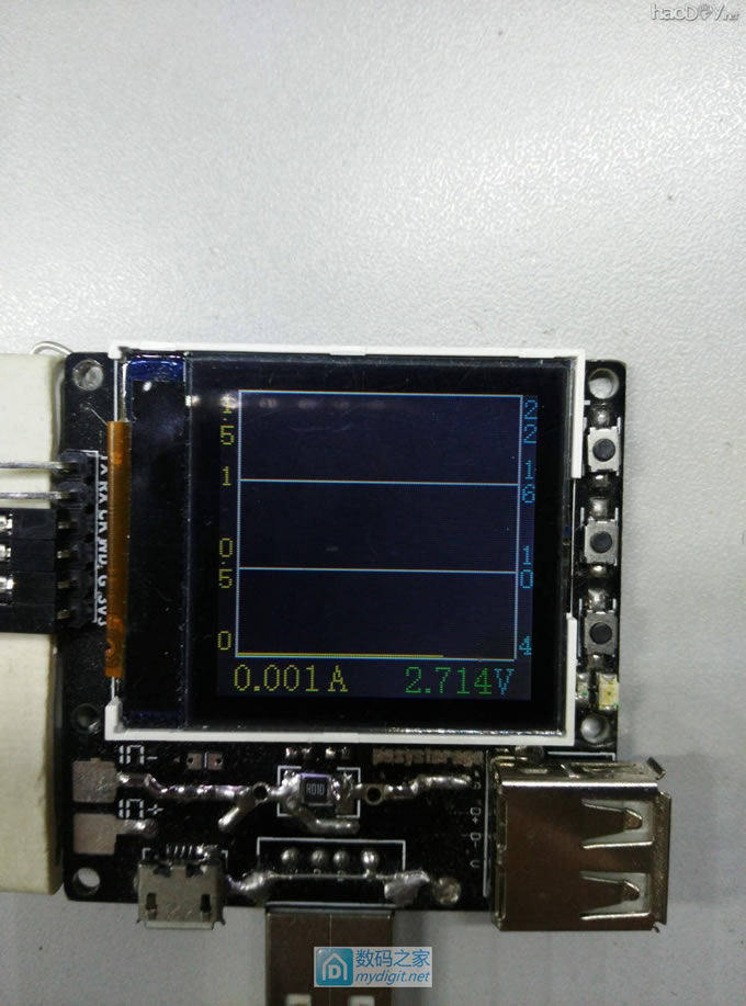 自己做的USB电压电流表供电改造+程序升级