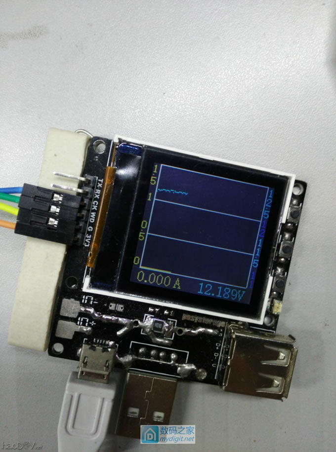 自己做的USB电压电流表供电改造+程序升级
