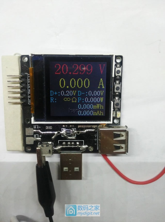 自己做的USB电压电流表供电改造+程序升级