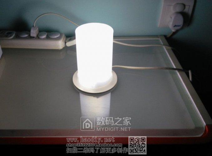 废物利用,一堆鸡肋做了个床头灯