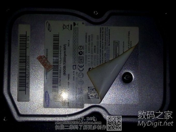 半夜睡不着 拆解硬盘改电磨 破解自动断电 多图慎入