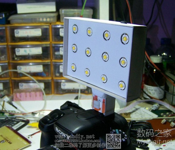 『MM DIY』单反补光灯。图多,墨迹,杀猫。