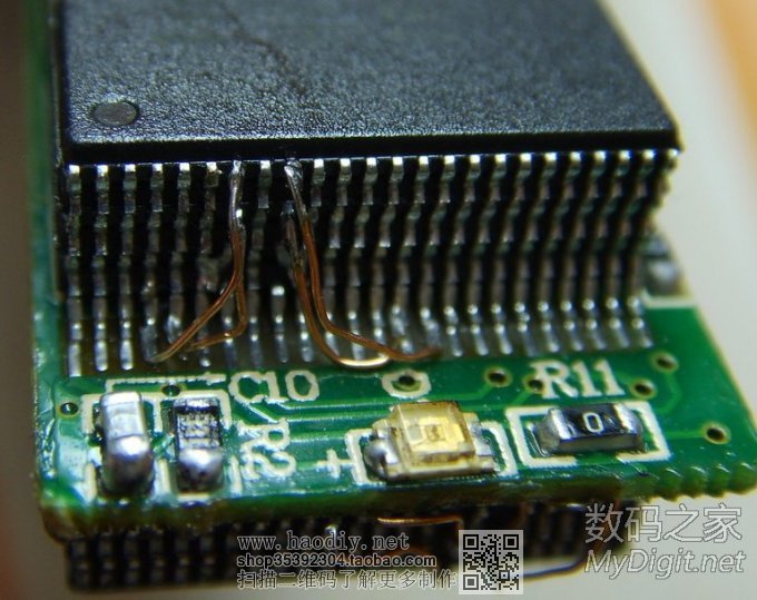 再次挑战U盘叠焊,4*2共八片Flash。这回速度也给力了 再次挑战U盘叠焊,4*2共八片Flash。这回速度也给力了