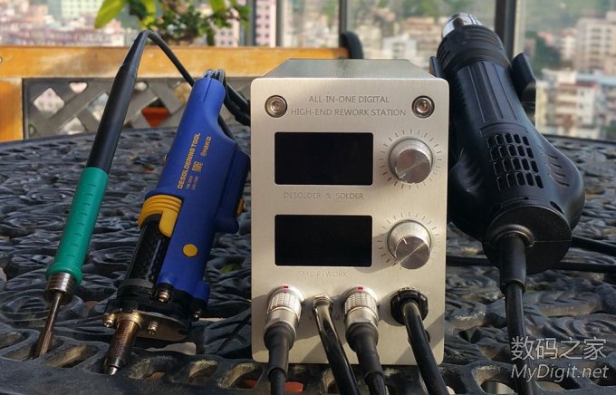 迷你和功能折腾到极致 JBC150W焊台+白光T12&T22焊台+白光吸锡器+热风枪 迷你和功能折腾到极致 JBC150W焊台+白光T12&T22焊台+白光吸锡器+