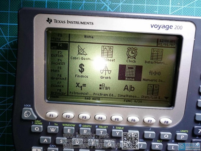 Voyage 200 屏幕 德州仪器 TI Voyage 200 图形计算器拆机和超频