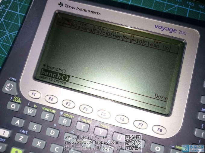 Voyage 200 超频后测速 德州仪器 TI Voyage 200 图形计算器拆机和超频