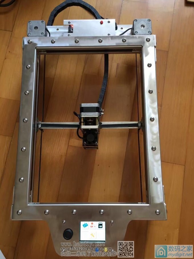 请输入描述 历时1个月造了一台全不锈钢的小型激光雕刻机。。。。。。。。。