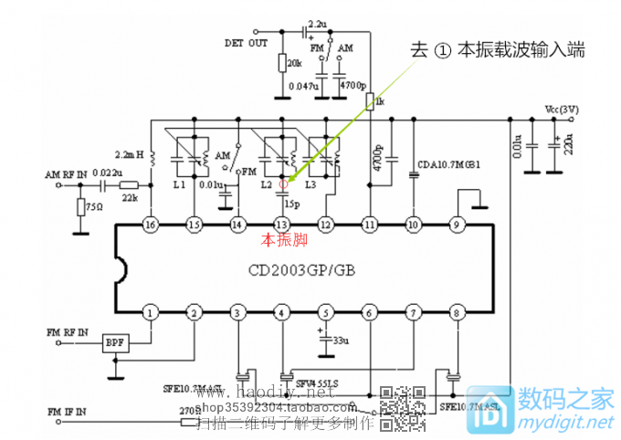 仅需几个原件让收音机秒变可调频率的FM发射器 仅需几个原件让收音机秒变可调频率的FM发射器
