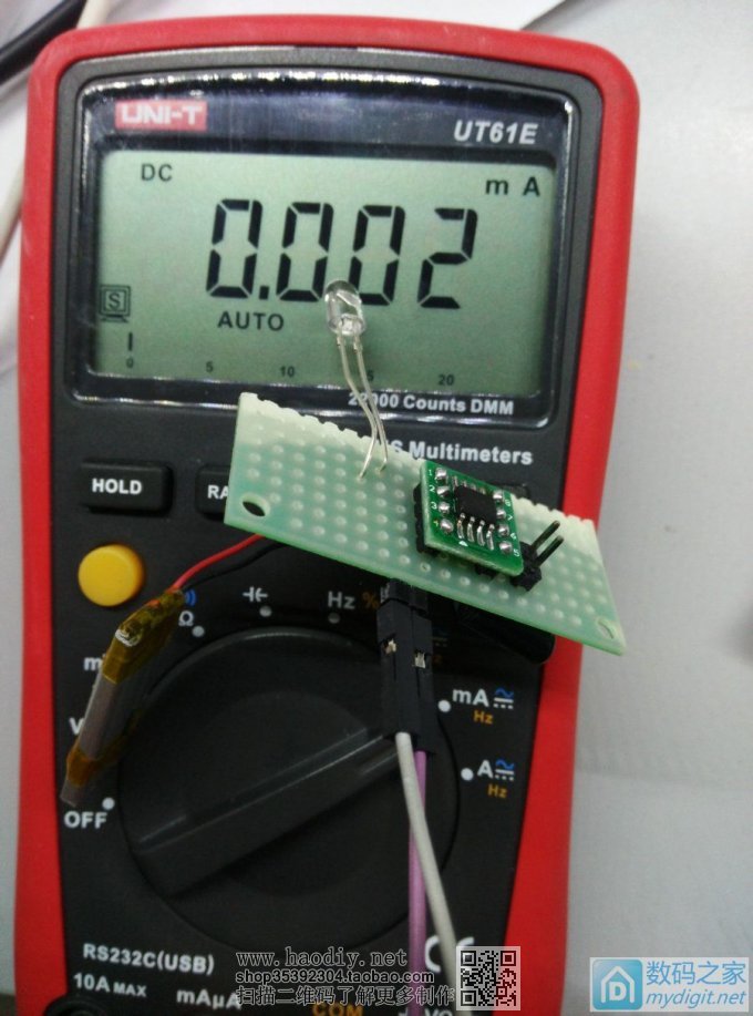 魔改UT33D万用表--锂电供电+自动休眠+摇晃唤醒+背光控制