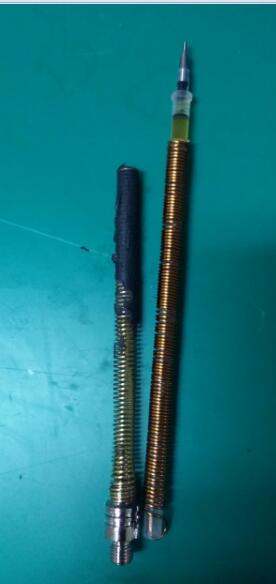 VHF125海事对讲机天剪天线调驻波比+不想剪天线的可以拿铜丝按结尾处的绕一个也不错 VHF125海事对讲机天剪天线调驻波比+不想剪天线的可以拿铜丝按结