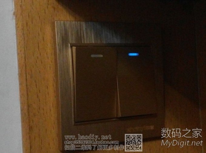 Re:我追求黑暗中的那点点蓝光,但却是山重水复疑无路,柳暗花明又一村。指示L灯ED .. 86开关面板指示灯LED化改造,但却是山重水复疑无路,柳暗花明又