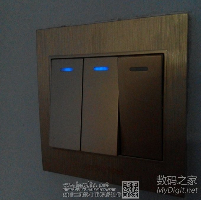 Re:我追求黑暗中的那点点蓝光,但却是山重水复疑无路,柳暗花明又一村。指示L灯ED .. 86开关面板指示灯LED化改造,但却是山重水复疑无路,柳暗花明又