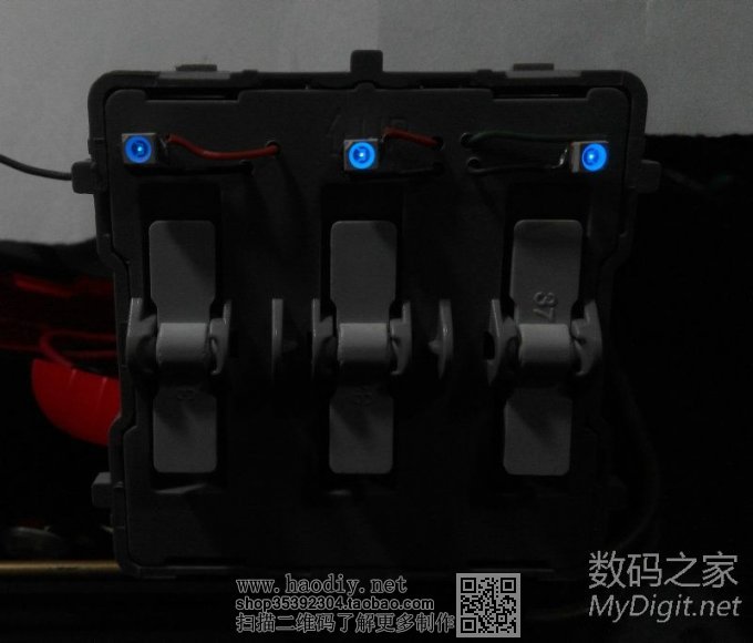 Re:我追求黑暗中的那点点蓝光,但却是山重水复疑无路,柳暗花明又一村。指示L灯ED .. 86开关面板指示灯LED化改造,但却是山重水复疑无路,柳暗花明又